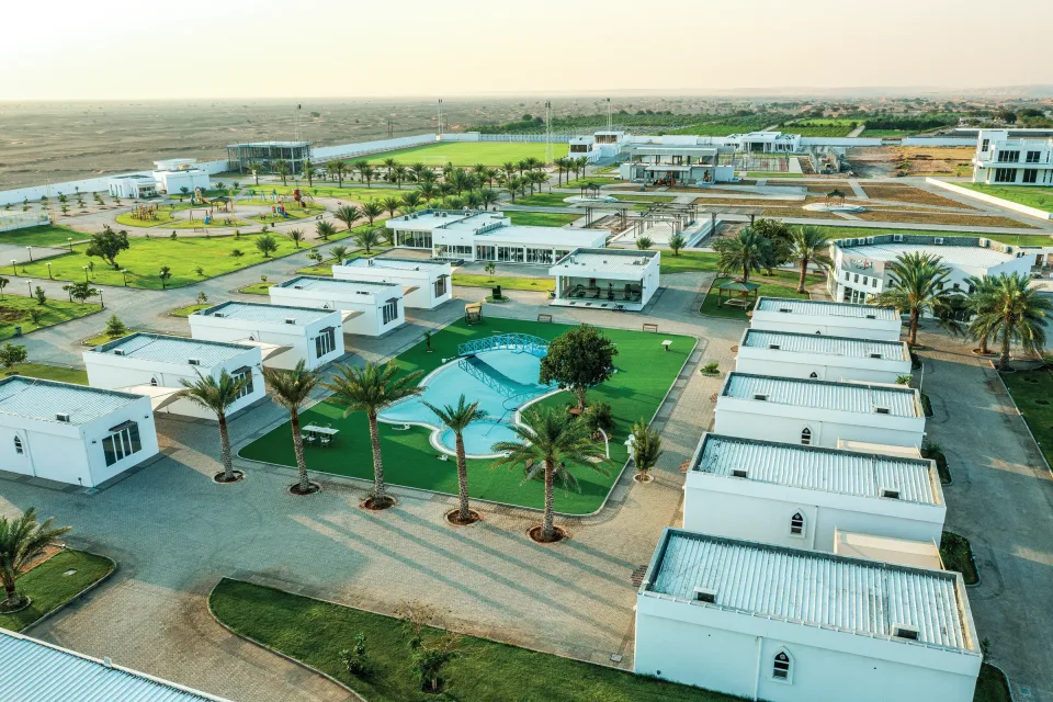 The resort from above